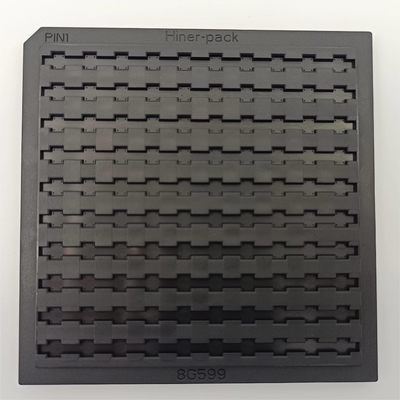 ซื้อ ESD Black ABS ถาดใส่ชิป 4 นิ้วสำหรับชิ้นส่วนอิเล็กทรอนิกส์ความเรียบ 0.3 มม online manufacture