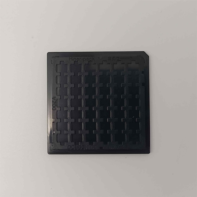 ซื้อ สีดำ ESD วางซ้อนกันได้วาฟเฟิลแพ็คชิปถาด Ultra Clean online manufacture