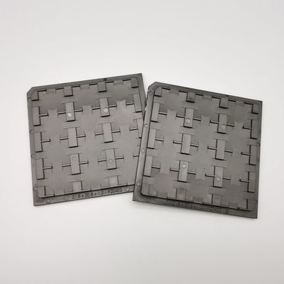 ซื้อ ถาดพลาสติกวาฟเฟิลสีดำ ESD 12PCS ถาดอุณหภูมิสูง online manufacture