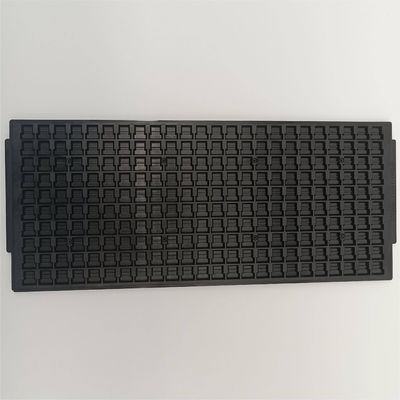 ราคาดี ถาดเมทริกซ์พลาสติกสีดำ ISO 9001 เป็นมิตรกับสิ่งแวดล้อมสำหรับส่วนประกอบ IC ออนไลน์