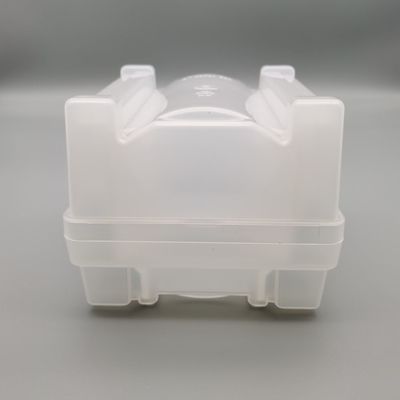 Cleanroom Class PP Wafer Shipping Box 4 นิ้ว 100 มม. แผ่นเวเฟอร์ใส