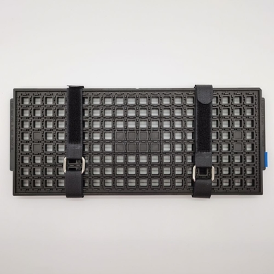 ไนลอนสีดำนำมาใช้ใหม่ได้ Esd Tie Hook Loop สำหรับ Bind Jedec Tray